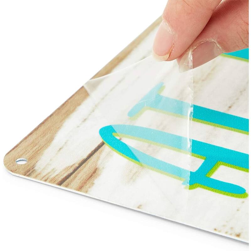 2 Pack Funny Outdoor Pool Signs and Decor, Summer Party Supplies (12 x 8 in)