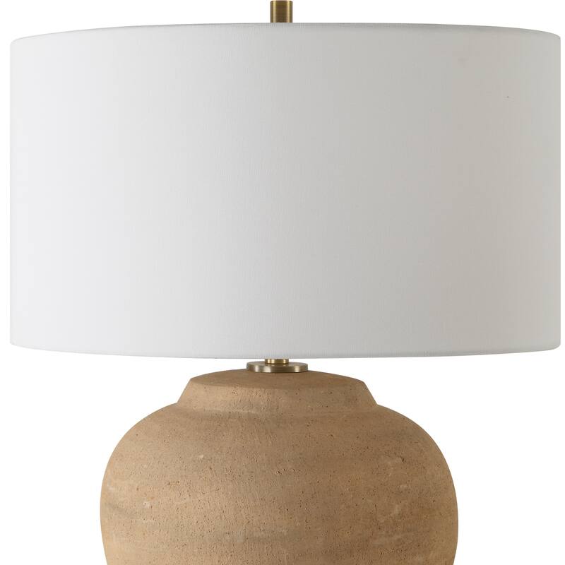 Uttermost Treviso Terracotta Table Lamp - 24'' H X 18'' W X 18'' D