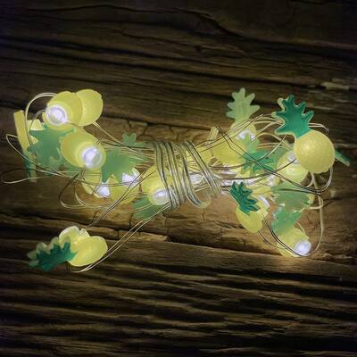 Pineapple Fairy String Lights 20 LED Party Battery Operated - N/A