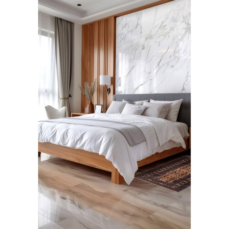 ECARPETGALLERY Hand-knotted Teimani Light Brown Wool Rug - 2'9 x 4'6