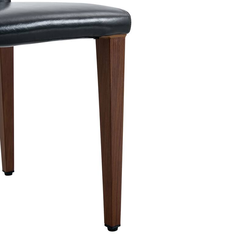 Table and chair set, diameter modern spliced color circular dining table - double-layer storage,Paired With 4 PU dining chairs