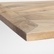 preview thumbnail 7 of 21, Maxton Light Brown Solid Wood w/ Black Iron Pedestal Base Rectangular Dining Table
