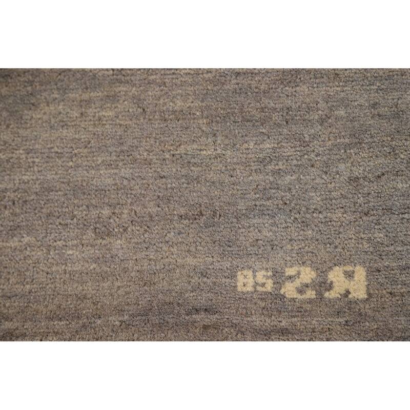 Gabbeh Modern Foyer Rug Hand-Knotted Accent Wool Carpet - 2'8"x 4'0"