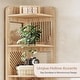 preview thumbnail 20 of 19, 6-Tier Corner Shelf, Rustic Tall Corner Bookshelf for Living Room, Bedroom, Office