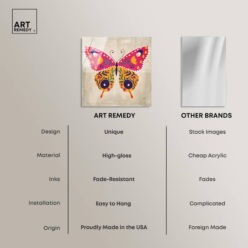 Butterfly Wings II Acrylic by Art Remedy, Ready to Hang