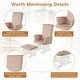 preview thumbnail 12 of 30, Gymax Glider and Ottoman Cushion Set Wooden Baby Nursery Rocking Chair - See Details