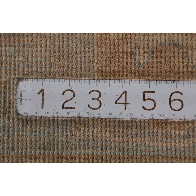Hand Knotted Oriental 100% Wool Carpet Transitional All-Over Greys & Charcoal Oushak Area Rug - 11' 8'' X 8' 11''