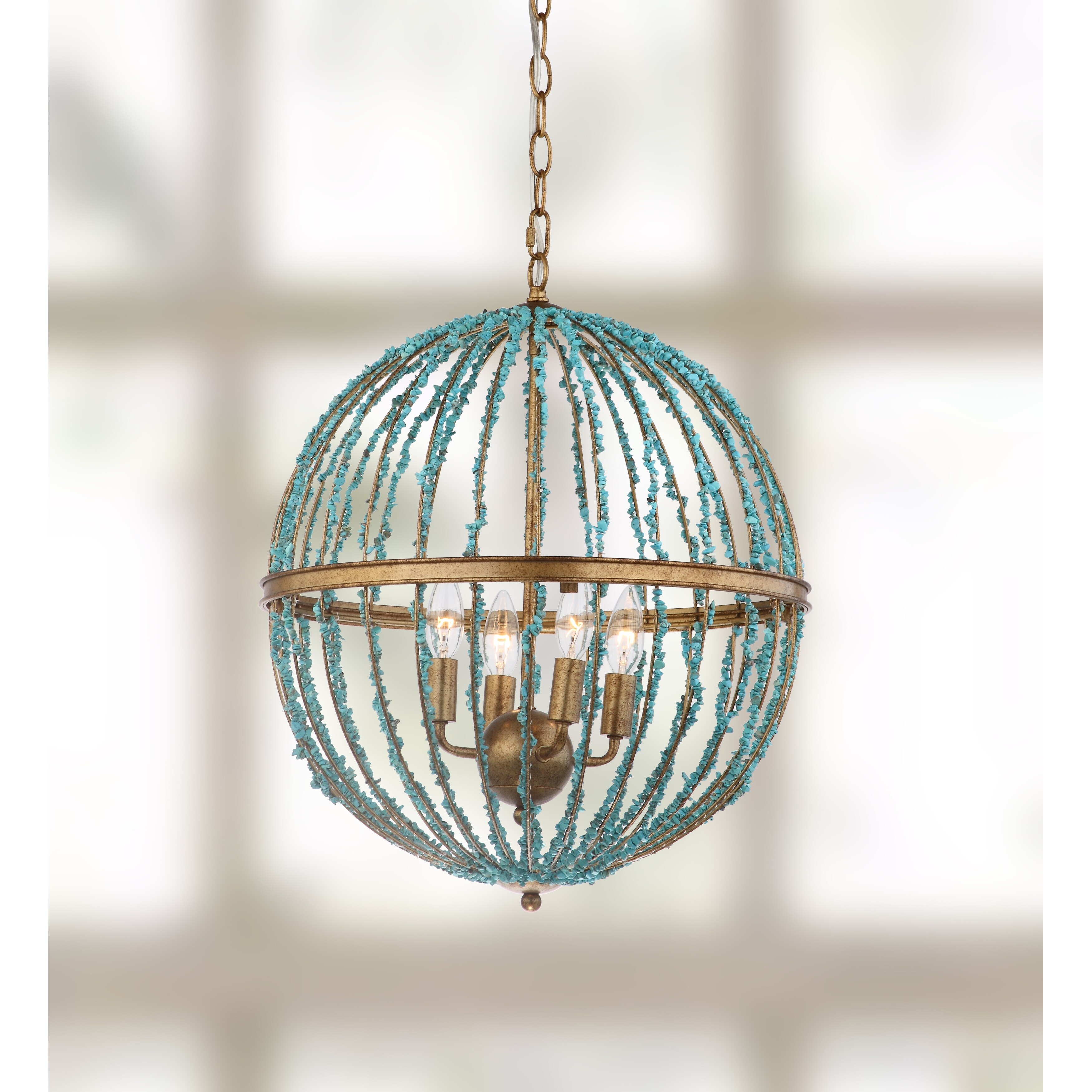 Safavieh beaded sale chandelier