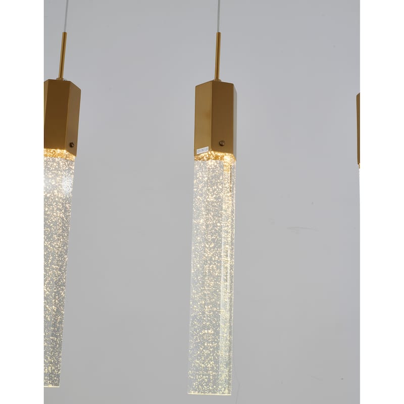 4-Light L36" Gold Frame Island Light