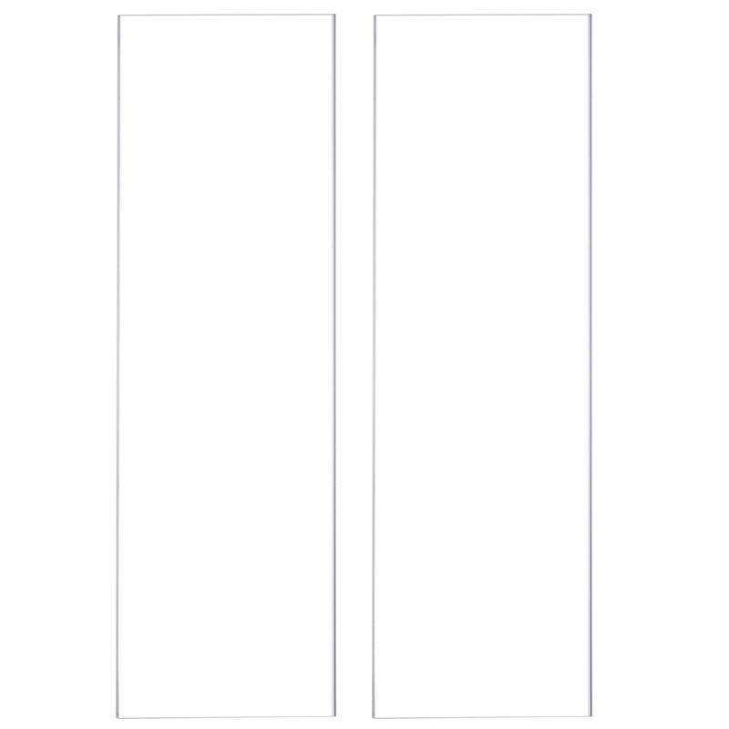 2Pcs Clear Acrylic Cake Scraper Smoother Tool Set