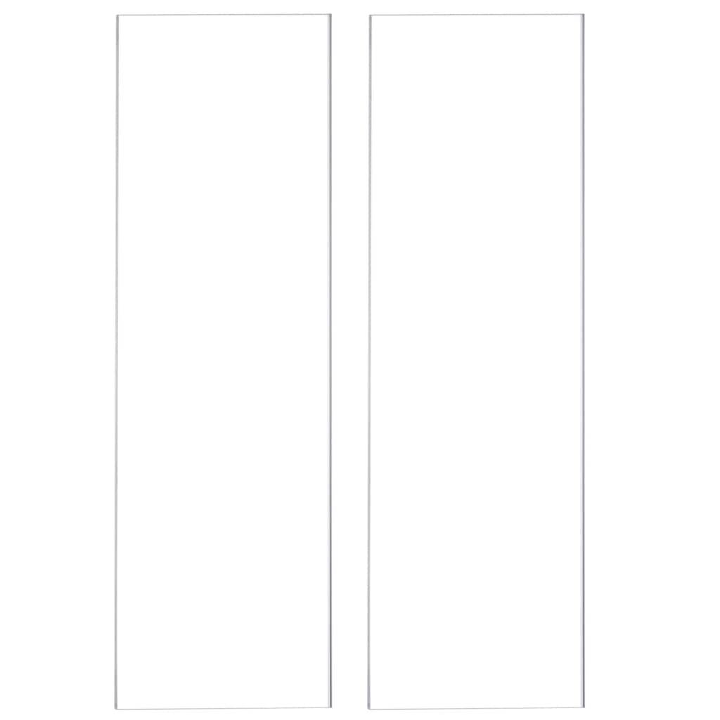 2Pcs Clear Acrylic Cake Scraper Smoother Tool Set