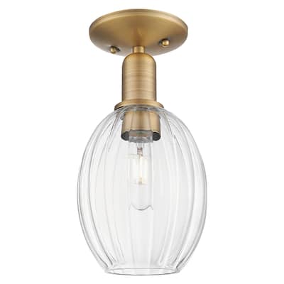 Innovations Lighting Downtown Urban - Preston - 1 Light 6" Bulb Shade Semi-Flush Mount Light