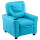 preview thumbnail 41 of 43, Mcombo Kids Recliner Chair Armrest Sofa for Toddlers Faux Leather Blue