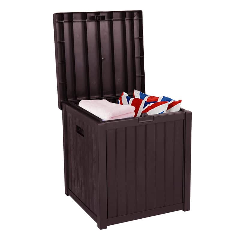 51 Gallons Water Resistant Plastic Deck Box - N/A