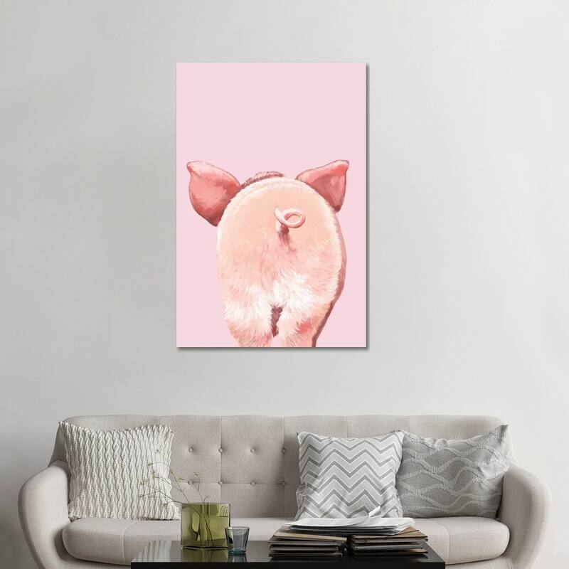 iCanvas "Pig Butt" by Big Nose Work Canvas Print - 48x32x1.5