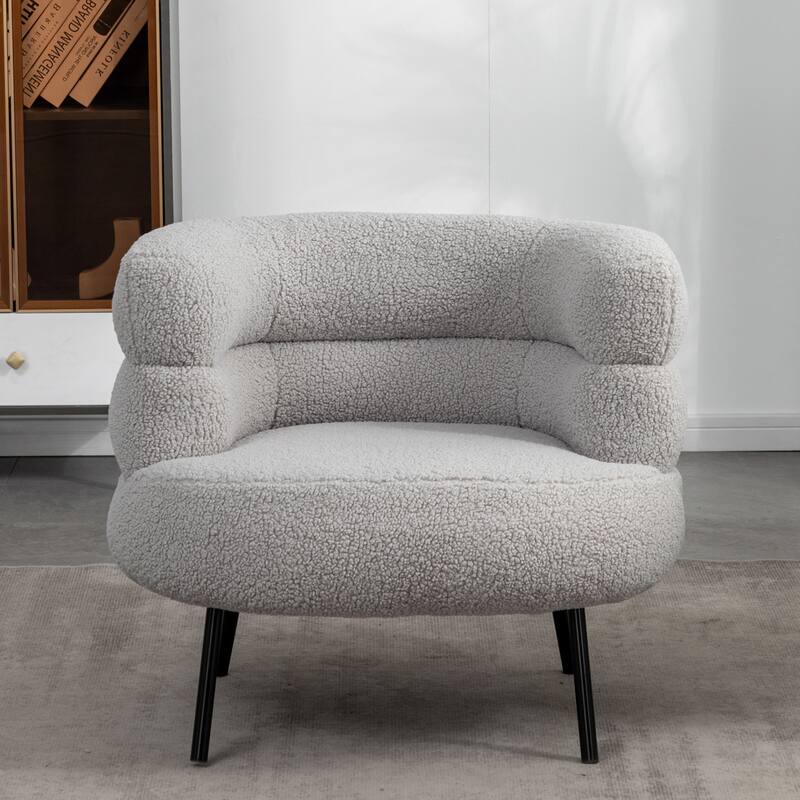 XINMICS Modern Accent Chair Upholstered Armchair for Living Room, Bedroom