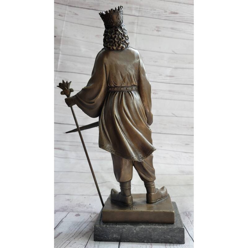 King Cyrus The Great Of Persia Achaemenid Ruler Bronze Statue Sculpture Figurine 17 Inches X 8 Inches