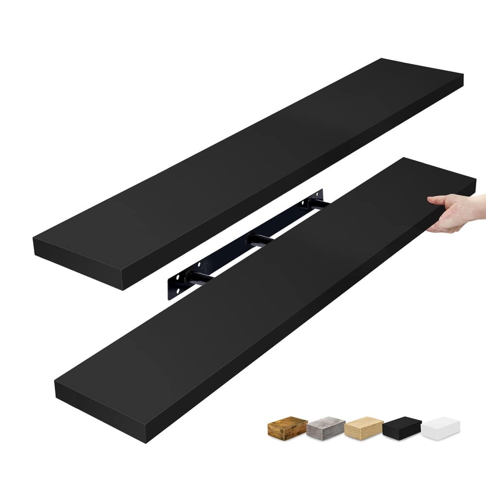 Sorbus Floating Shelves for Wall, 2 Extra Long Wall Mounted Floating Shelves - 9.25"L X 47” W X 1.5” H