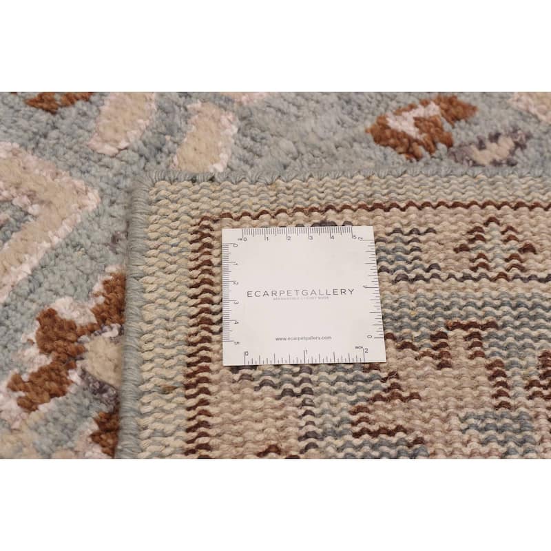 ECARPETGALLERY Hand-knotted Jules Serapi Grey Silk, Wool Rug - 5'3 x 7'5