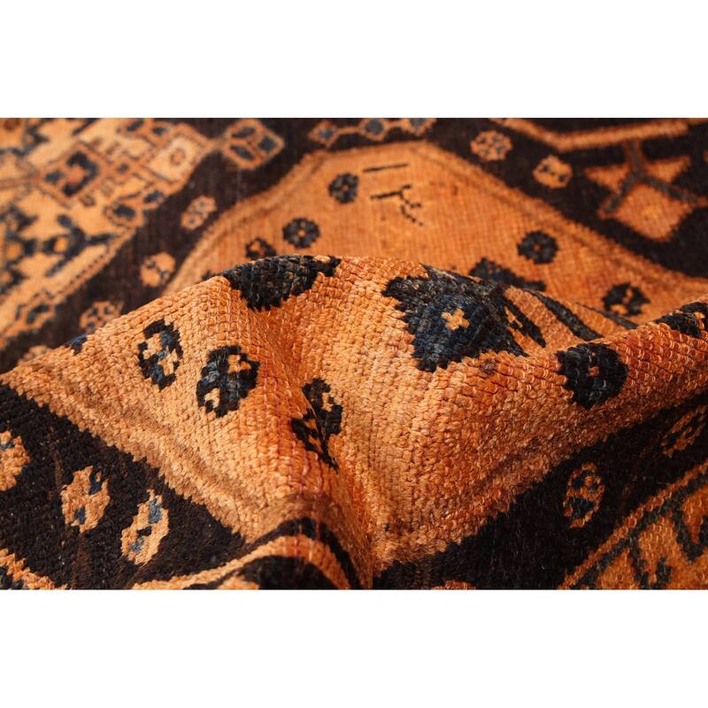 ECARPETGALLERY Hand-knotted Melis Vintage Copper Wool Rug - 5'3 x 7'9