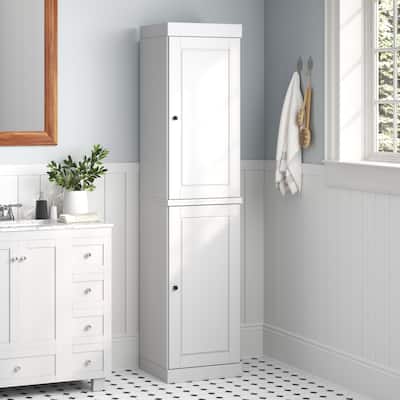 100% Solid Wood 16.5" Bathroom Cabinet with Optional Doors by Palace Imports