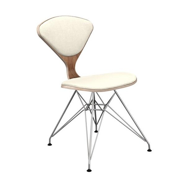 Nyekoncept Walnut Chrome Emmet Eiffel Chair Light Warm Gray