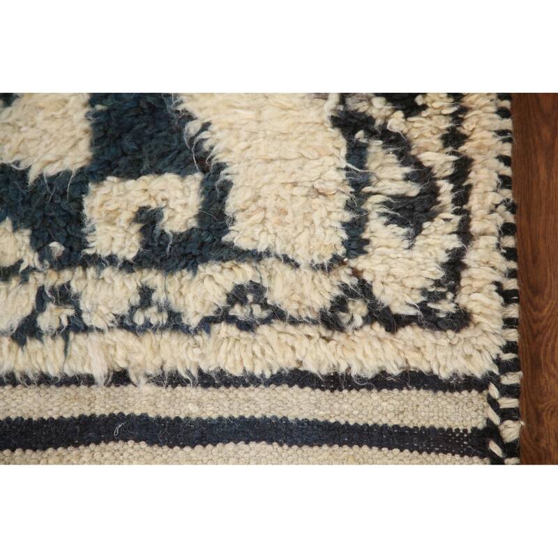 Anatolian Turkish Runner Rug Handmade Hallway Beige Wool Carpet - 3'0"x 11'5"