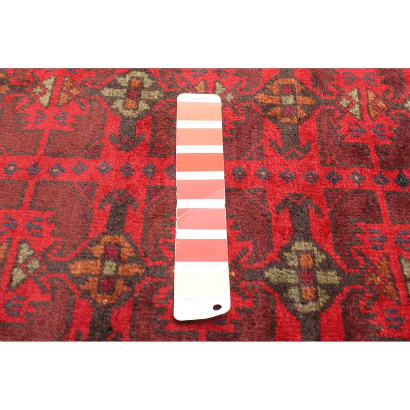 ECARPETGALLERY Hand-knotted Teimani Red Wool Rug - 3'5 x 5'10