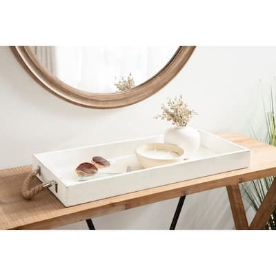 Kate and Laurel Bayville Wooden Decorative Tray