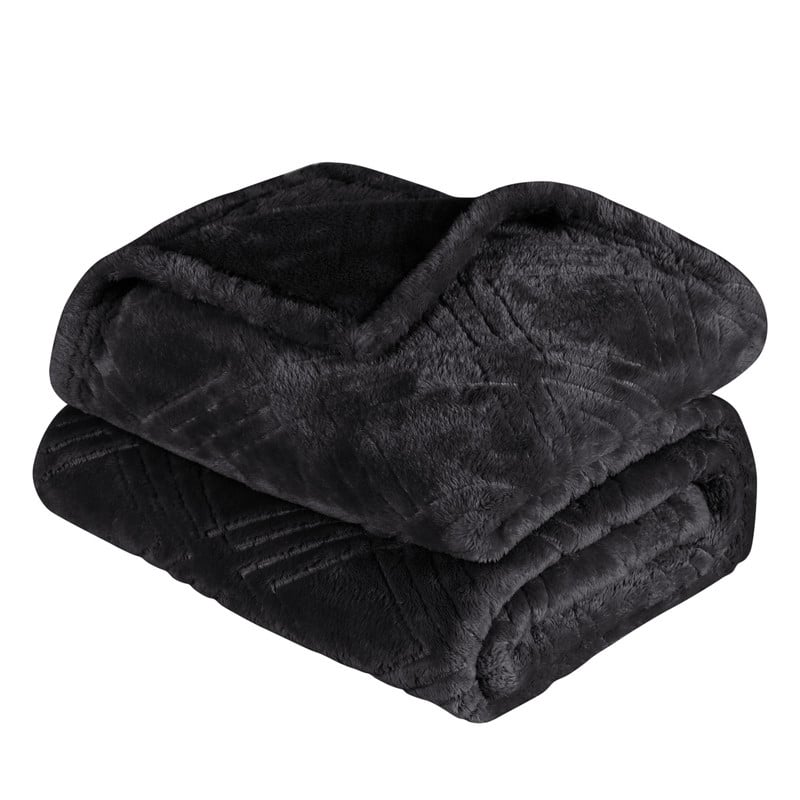 Superior Alaska Quilted Diamond Plush Fleece Blanket For Couch or Bed