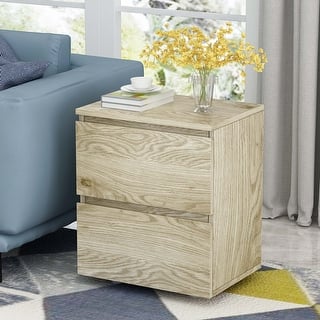 18.9'' Tall 15.7"W 2 - Drawer Nightstand Chest End Table