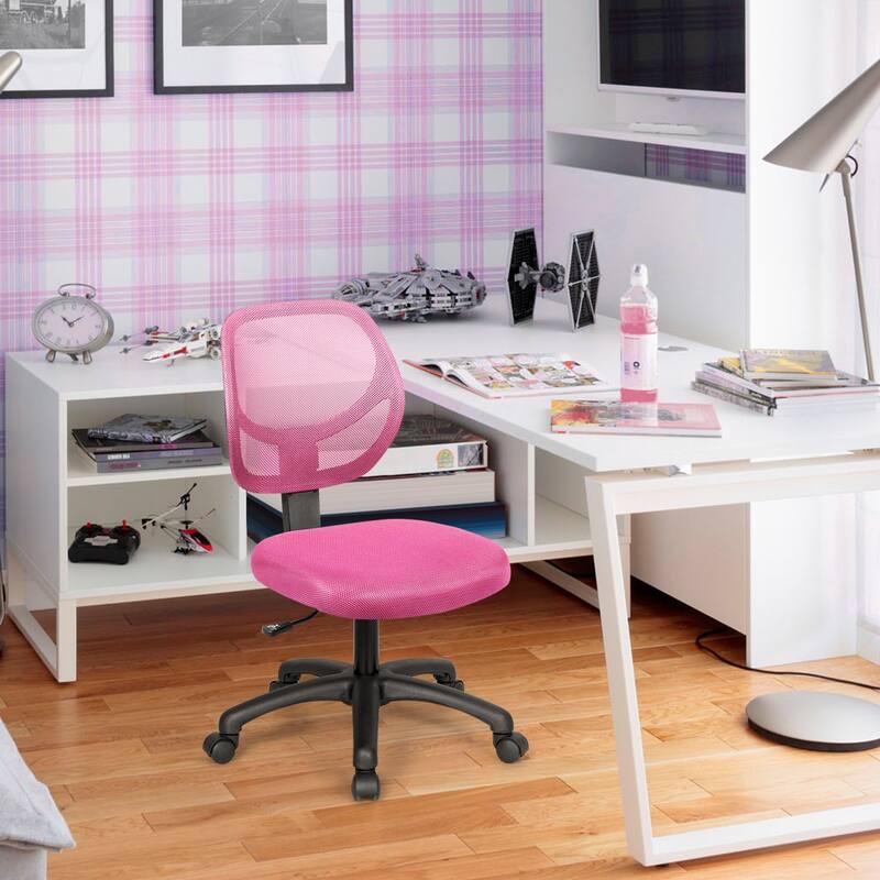 Costway Mesh Office Chair Low-Back Armless Computer Desk Chair