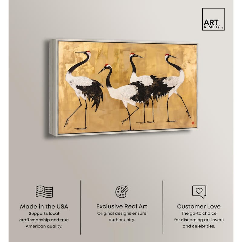 Birds of Gold Canvas by Art Remedy