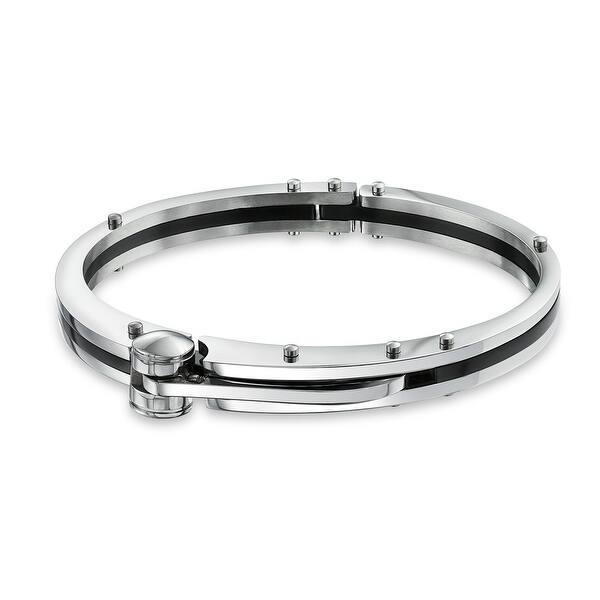 Mens Stainless Steel Bracelet Link Wrist Handcuffs Polished Silver Mens Stainless Steel Bracelet Link Wrist Handcuffs Polished Silver