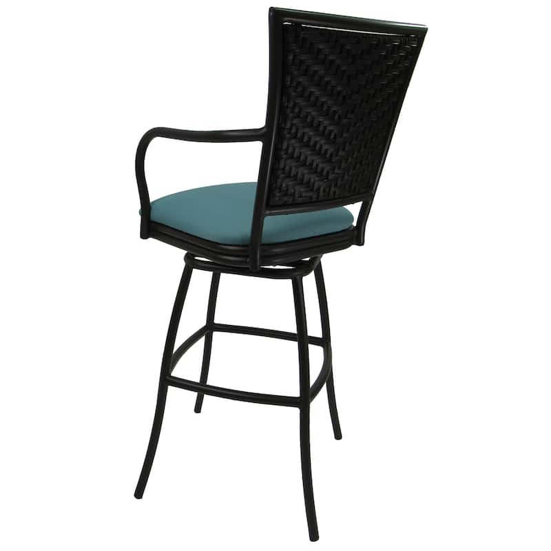 Outdoor/Indoor Metal Pub Set - Erin 30" Swivel Bar Stools - 30" Seat Bar Height
