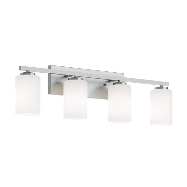 slide 2 of 16, AFX Leo Vanity Light - Clear Glass Shade Satin Nickel - 31"