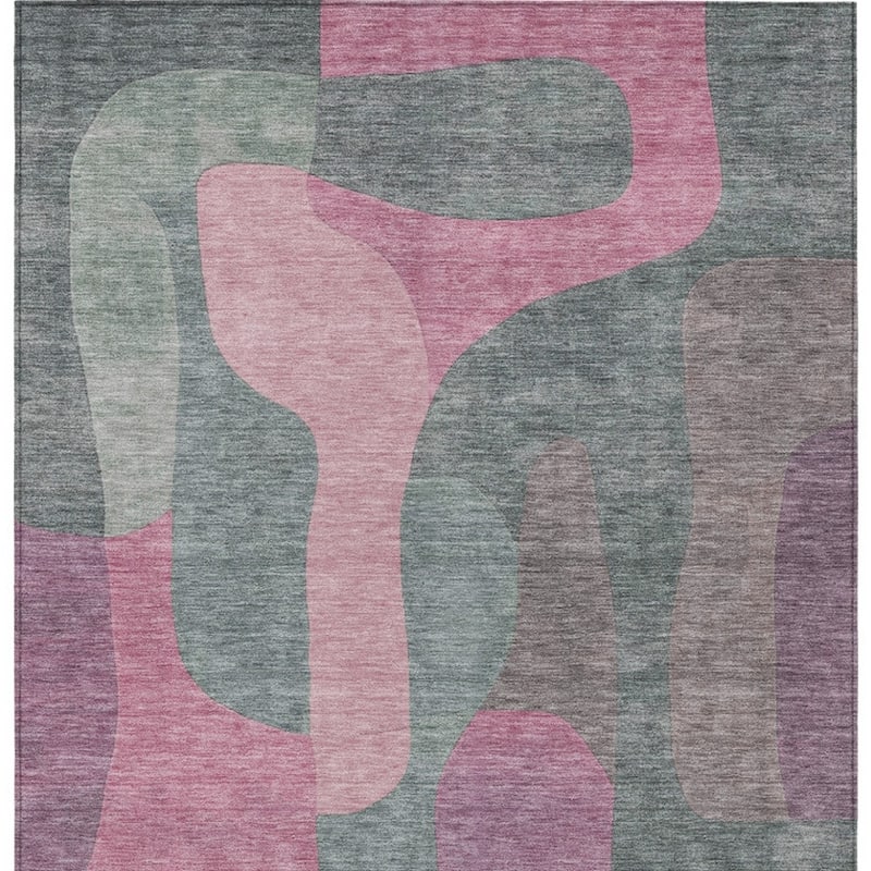 HomeRoots Abstract Transitional Rectangle Outdoor Rug
