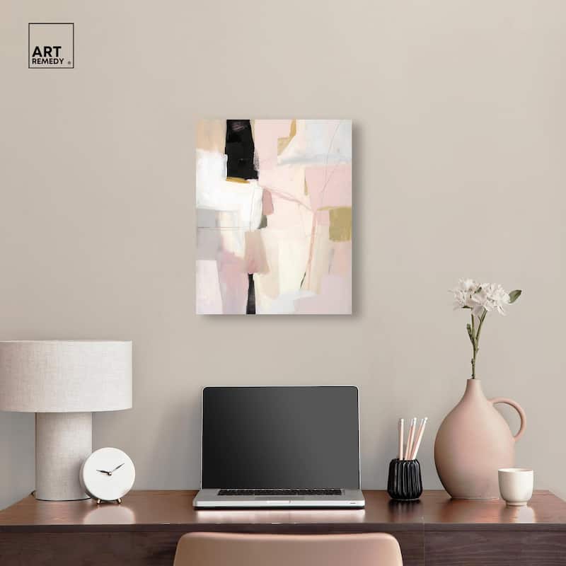 Pistachio Pink I Canvas by Art Remedy, Gallery Wrapped