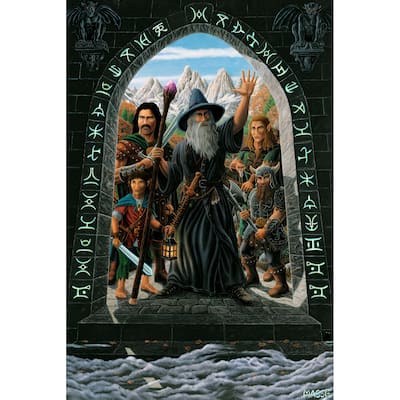 The Fellowship Lord of the Rings Art Poster - 24 x 36 Inch