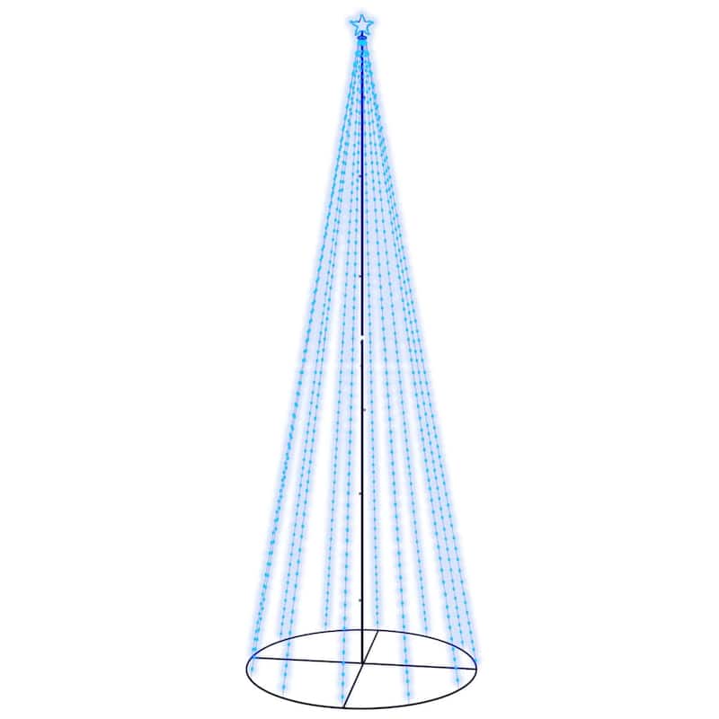 vidaXL Christmas Cone Tree Decoration Artificial Christmas Tree with LEDs