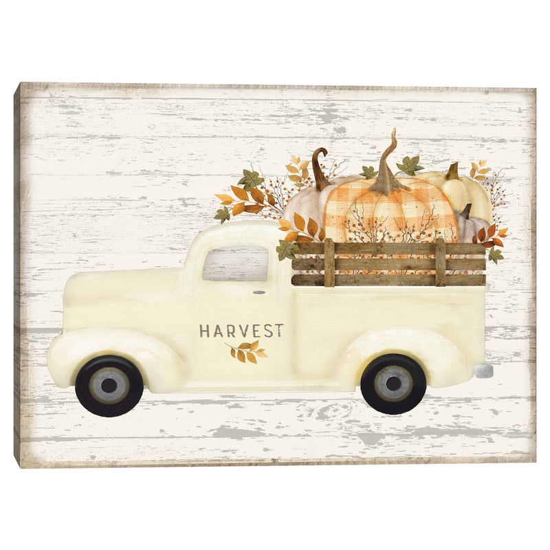 Autumn Harvest Truck by Beth Albert Canvas Art Print - Bed Bath ...