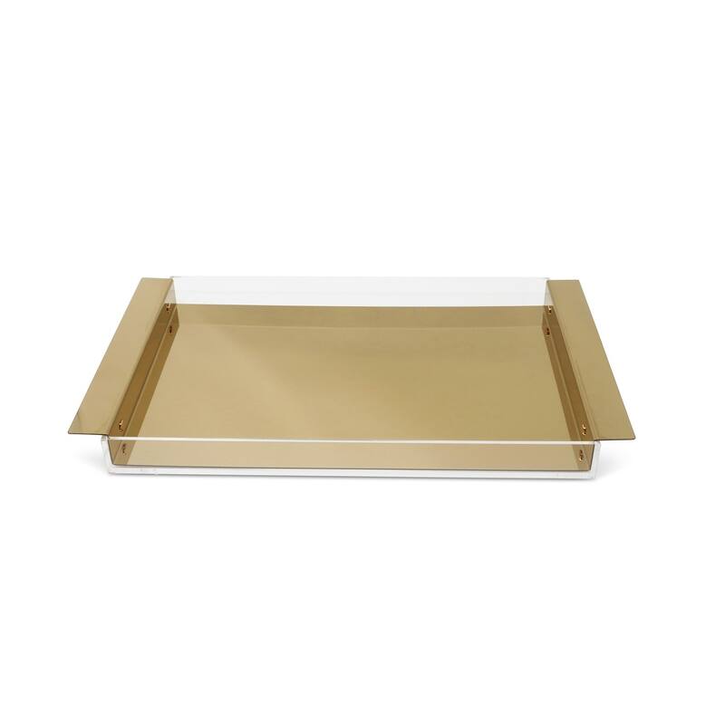 Acrylic Tray with Gold Detail