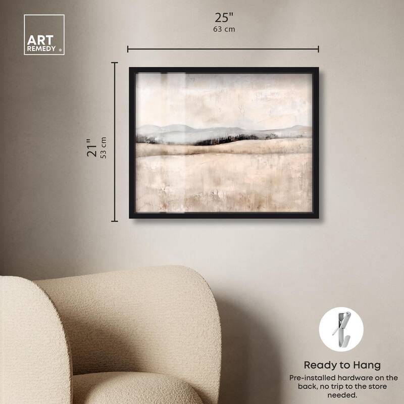 Distant Hills I Shadowbox by Art Remedy
