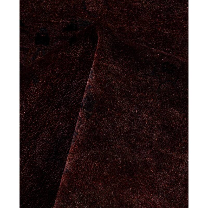 Overdyed One-of-a-Kind Hand-Knotted Area Rug - Brown - 3' 2" x 12' 8"