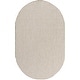 preview thumbnail 26 of 119, Nourison Courtyard Indoor/Outdoor Modern Geometric Area Rug 3' x 5' Oval - Ivory/Silver