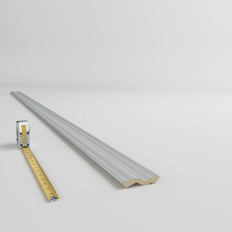 2 3/8"H x 2 3/8"P x 3 3/8"F x 96"L Grace Crown Moulding - 1-Pack