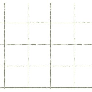 York Wallcoverings La Vitre Plaid Leaf Wallpaper