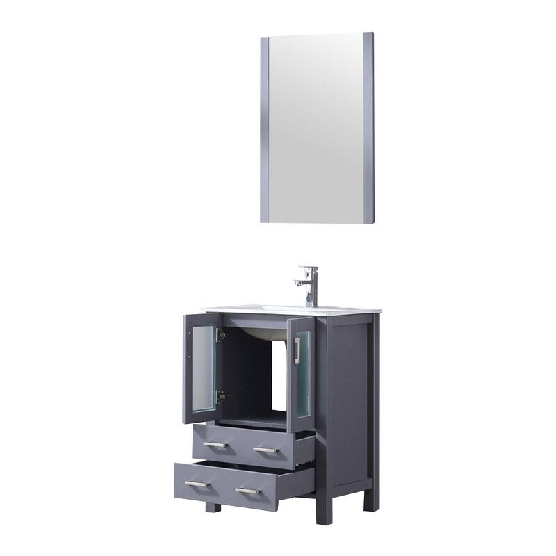Lexora Volez 24 inch single Bathroom Vanity Complete Set With Faucet