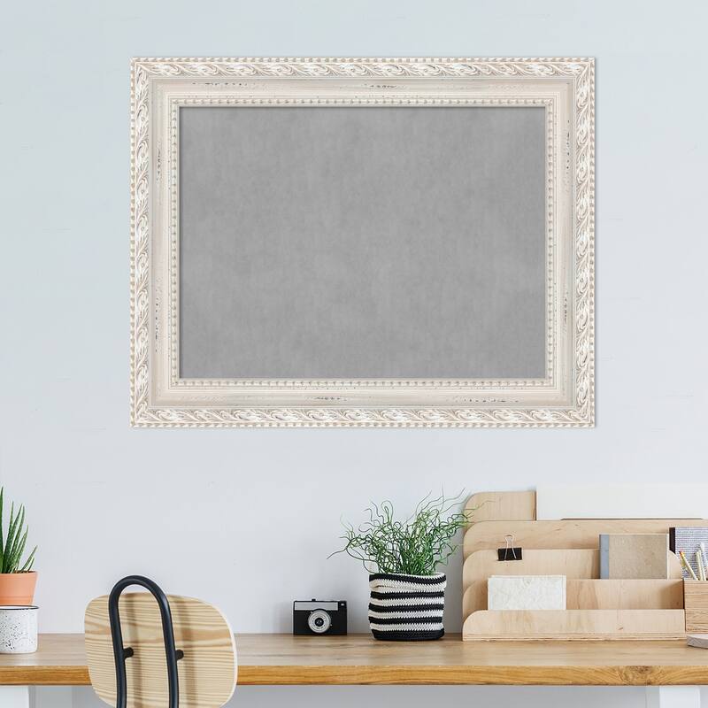 Amanti Art Opera Off White Framed Magnetic Board