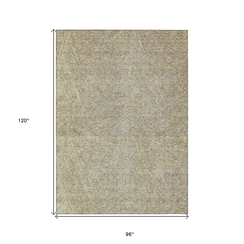 HomeRoots Abstract Transitional Rectangle Outdoor Rug